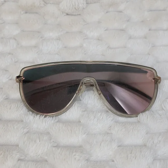 Rag & Bone Pink Shield Sunglasses - Picture 7 of 16